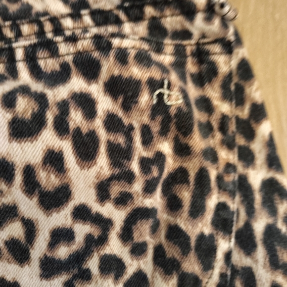 Rag N Bone Boyfriend Jeans Women's SZ 25 Snow Leopard Cheetah Sz 2 RETRO GRUNGE - Picture 6 of 6